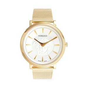 Versace Stainless Steel Mesh Bracelet Watch